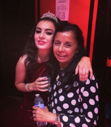 Shameera with her daughter Charli XCX